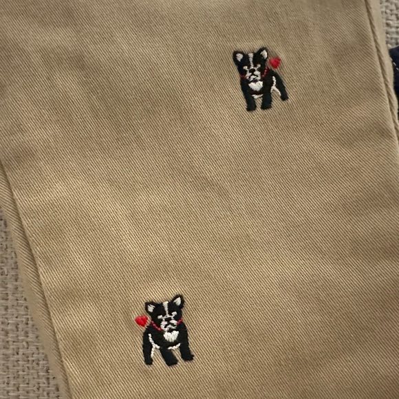Janie & Jack Two Piece Set French Bulldog Pants Heartbreaker Shirt Never Worn! - Picture 4 of 4